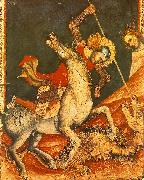 VITALE DA BOLOGNA St George 's Battle with the Dragon painting